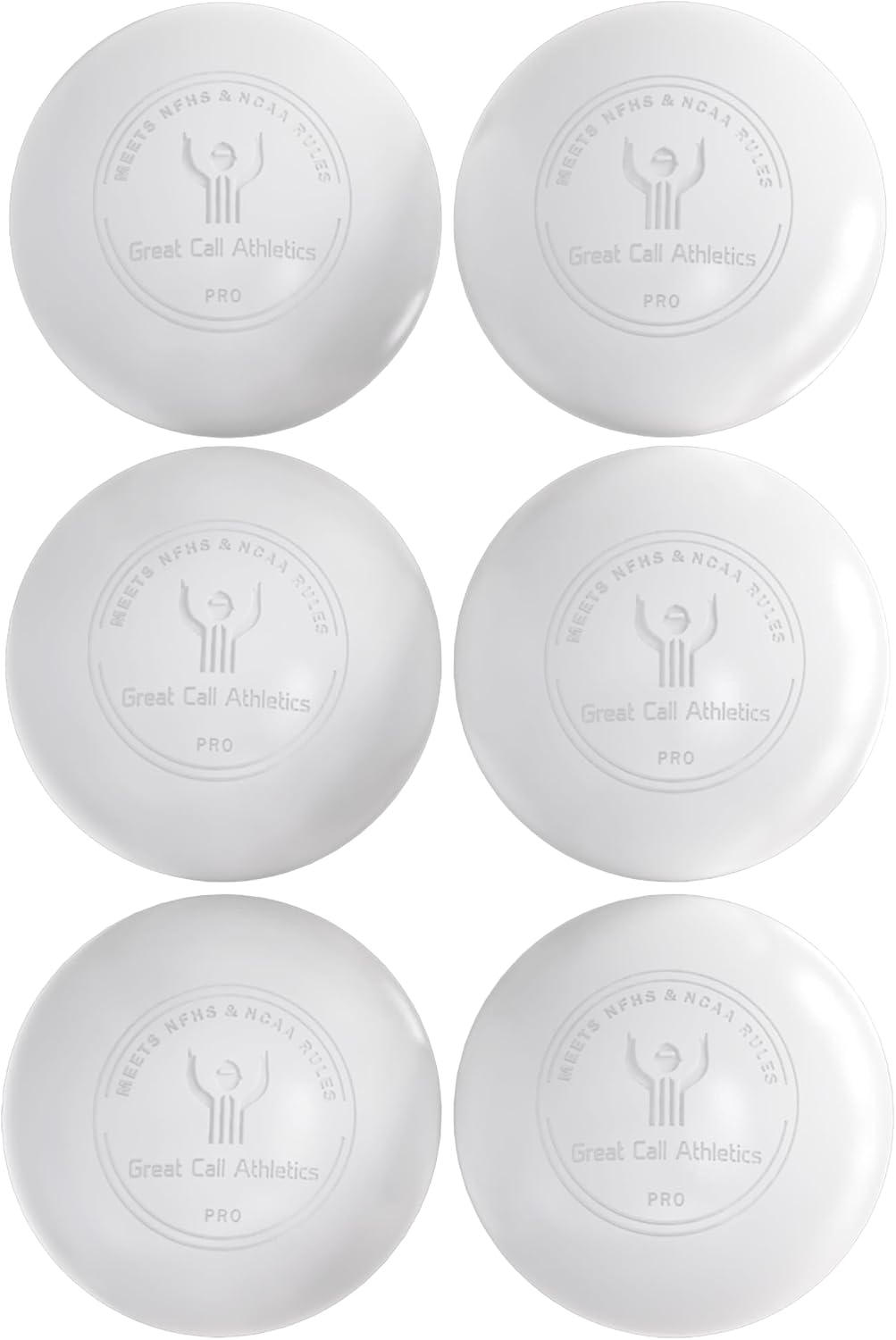 GCA Pro Lacrosse Official Game Ball NFHS College Approved Velocity 6 Pack LAX Field Tournament Rubber Practice