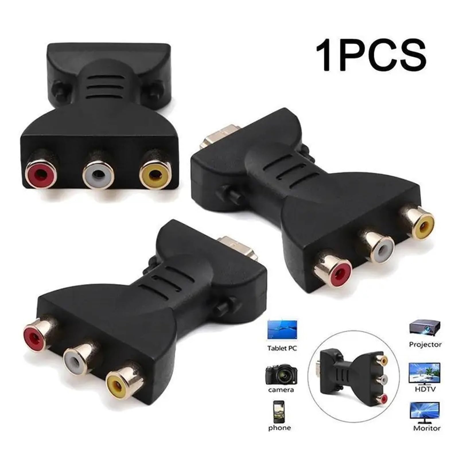 RCA to HDMI Adapter AV2HDMI Converter 1080P Audio Video for TV Box