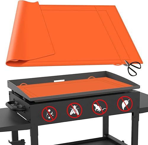 Alfombrilla de silicona de 36 pulgadas para Blackstone de 363028 pulgadas, alfombrilla protectora de parrilla de grado alimenticio, dimensiones