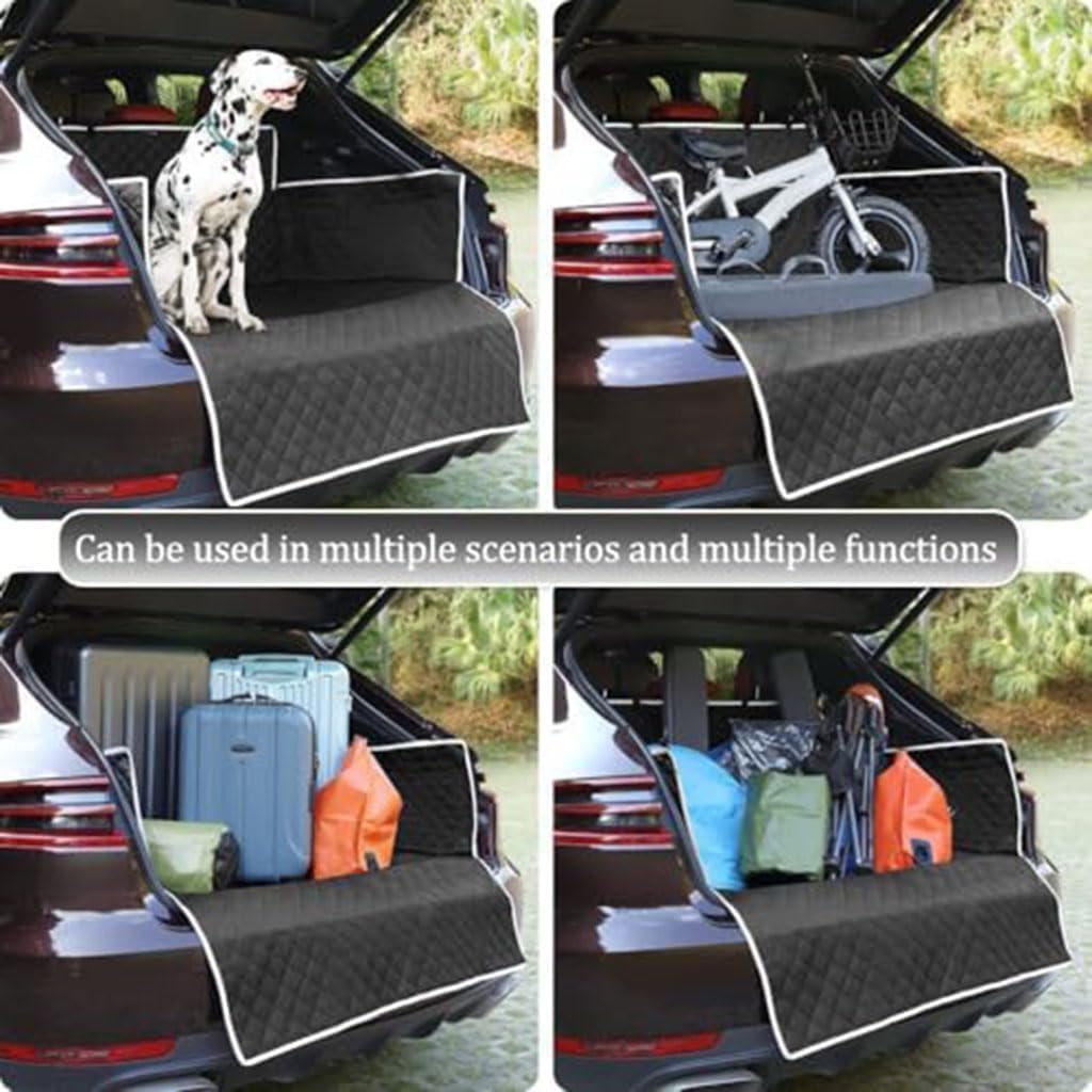 Oxford Hundedecke für Dodge Neon 2000-2023 2024 2025 Auto Kofferraumschutz Wasserdicht Kofferraummatte mit Stoßstangenschutz für Haustiere