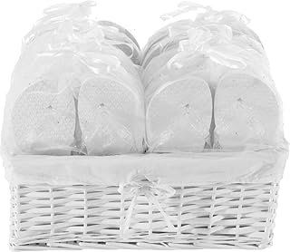 24 Paia Infradito Bianche Per Matrimonio Hestya - Taglie S-XL, In Gomma, Per Ospiti, Sposa, Bambini - Foto 3