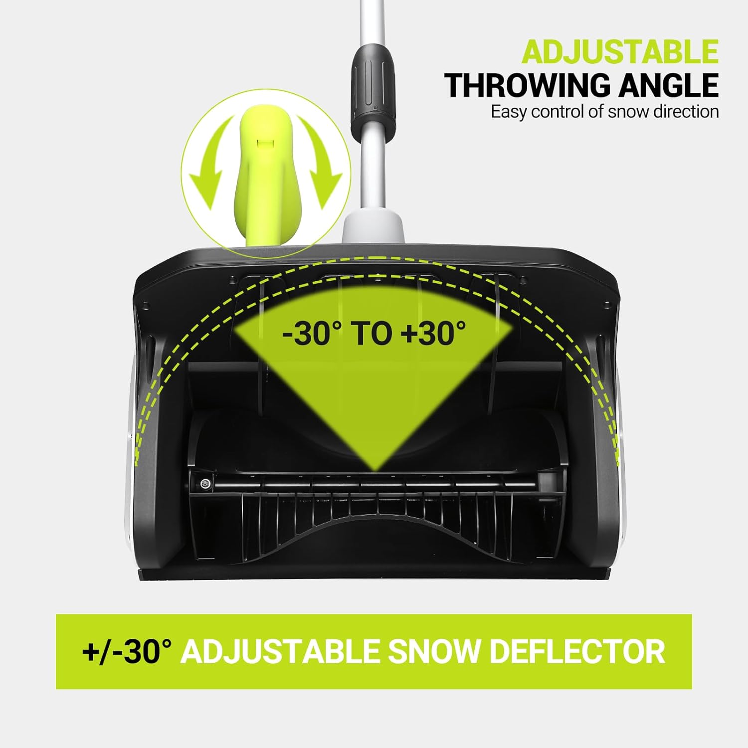 Cordless Snow Shovel: DEKOPRO 40V|17-Inch Cordless Snow Blower，Electric Snow Shove with Adjustable Chute, Lightweight Electric Snow Blower for Sidewalks & Stairs (2×20V Batteries)