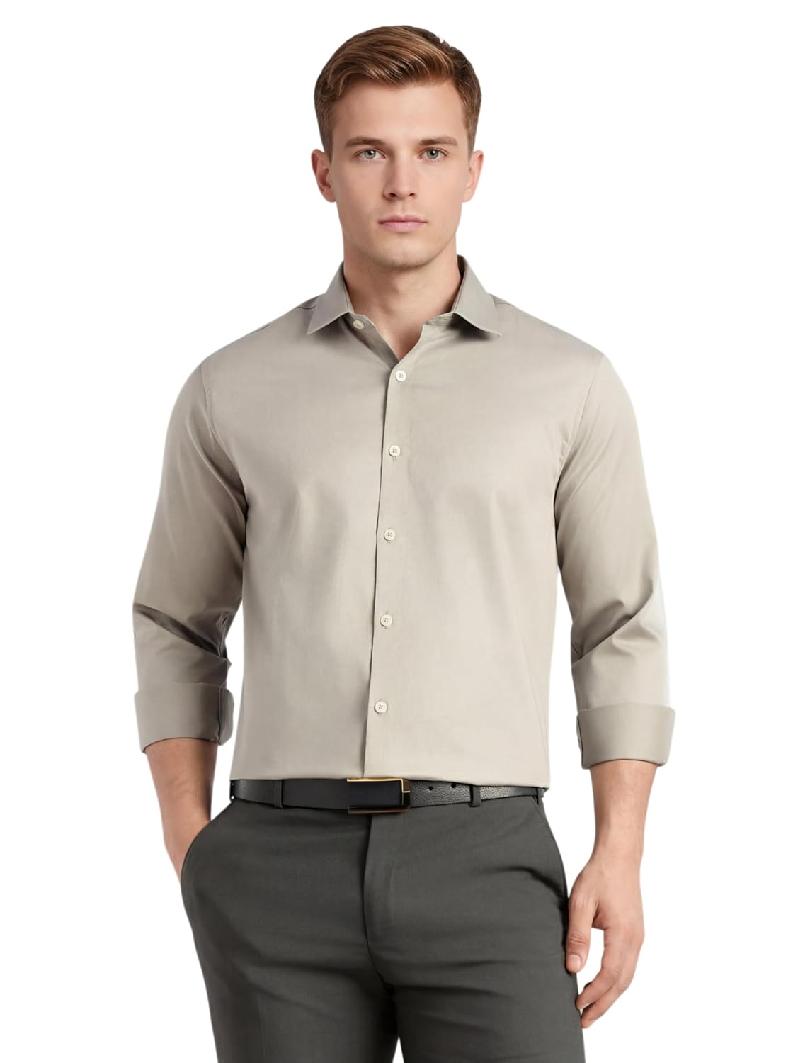 Thomas Scott Men's Regular Fit Formal Shirt | 100% Cotton | Long Sleeve | Spread Collar | Solid Office Wear Shirt for Men - Review, Price and Buying Guide