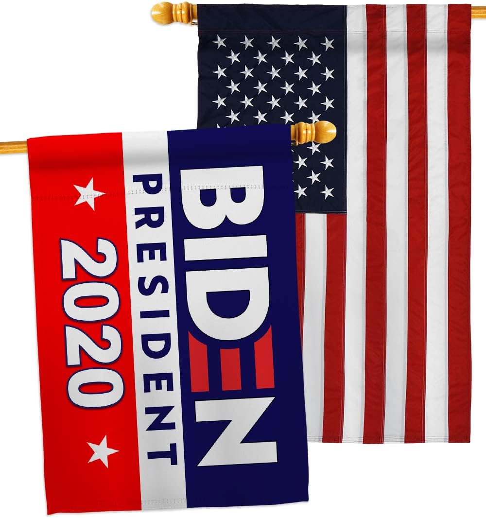 2020 Joe Biden House Flags Pack Patriotic President Democrat Republican Tea Party United State American Election USA Embroidery Small Decorative Gift Yard Banner Double-Sided Made In 28 X 40