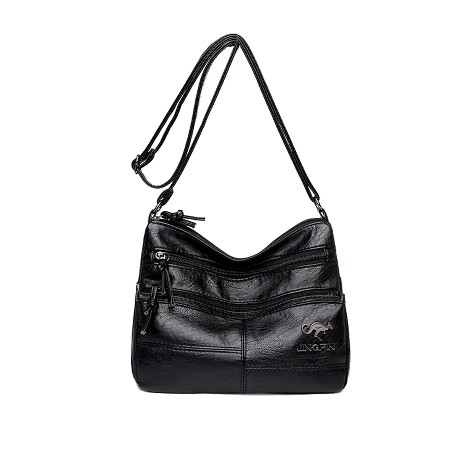 NICOLE & DORIS Borsetta Donna Media Borse a Tracolla con Scomparti Capienti Multiple Borsa a Spalla in Pelle PU Leggera con Tracolla Regolabile per Scuola, Viaggi, Lavoro, uso Quotidiano