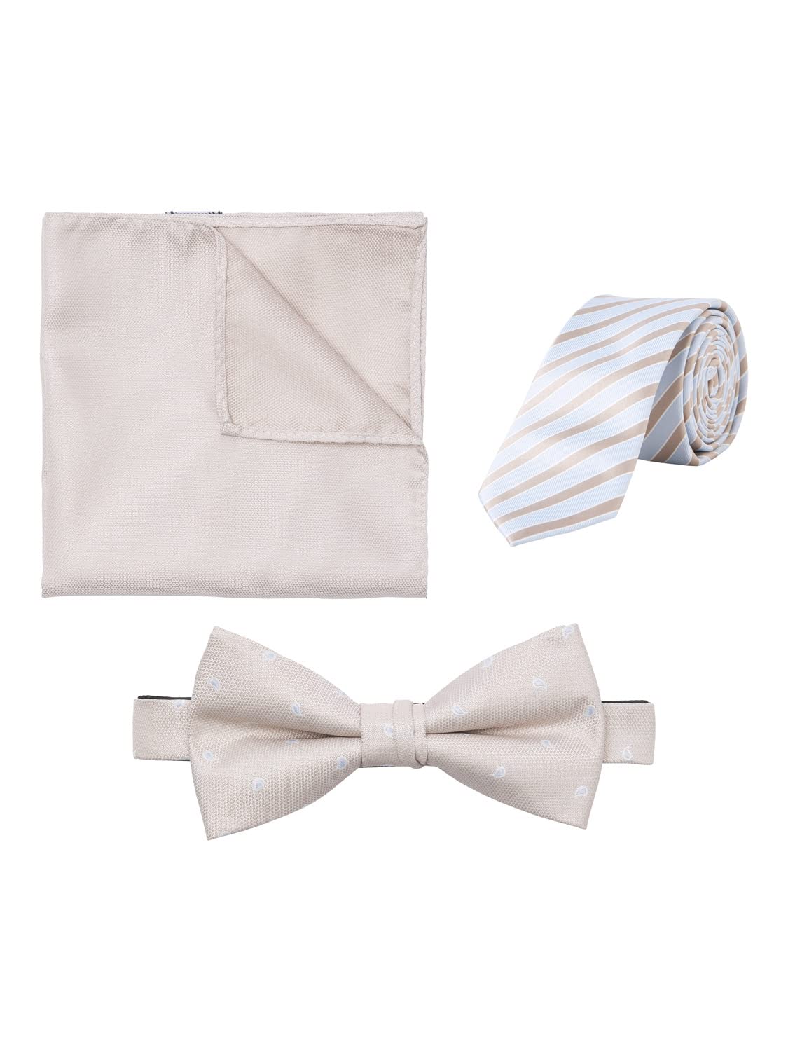 JACK & JONES Men's Jacgorm Giftbox Bow Tie, Crockery, One Size