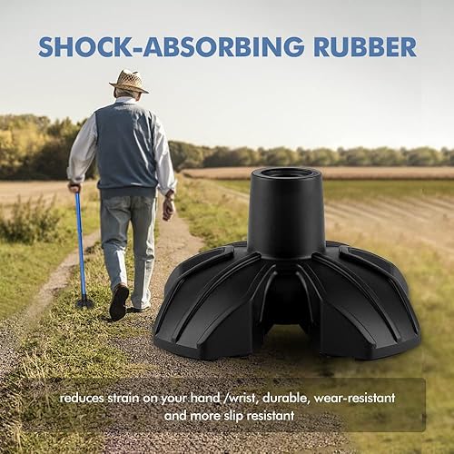 Miniatura 6 de KINGGEAR Accesorios para bastones de senderismo extra gruesos, resistentes al desgaste, adecuados para todos los bastones de senderismo regulares,