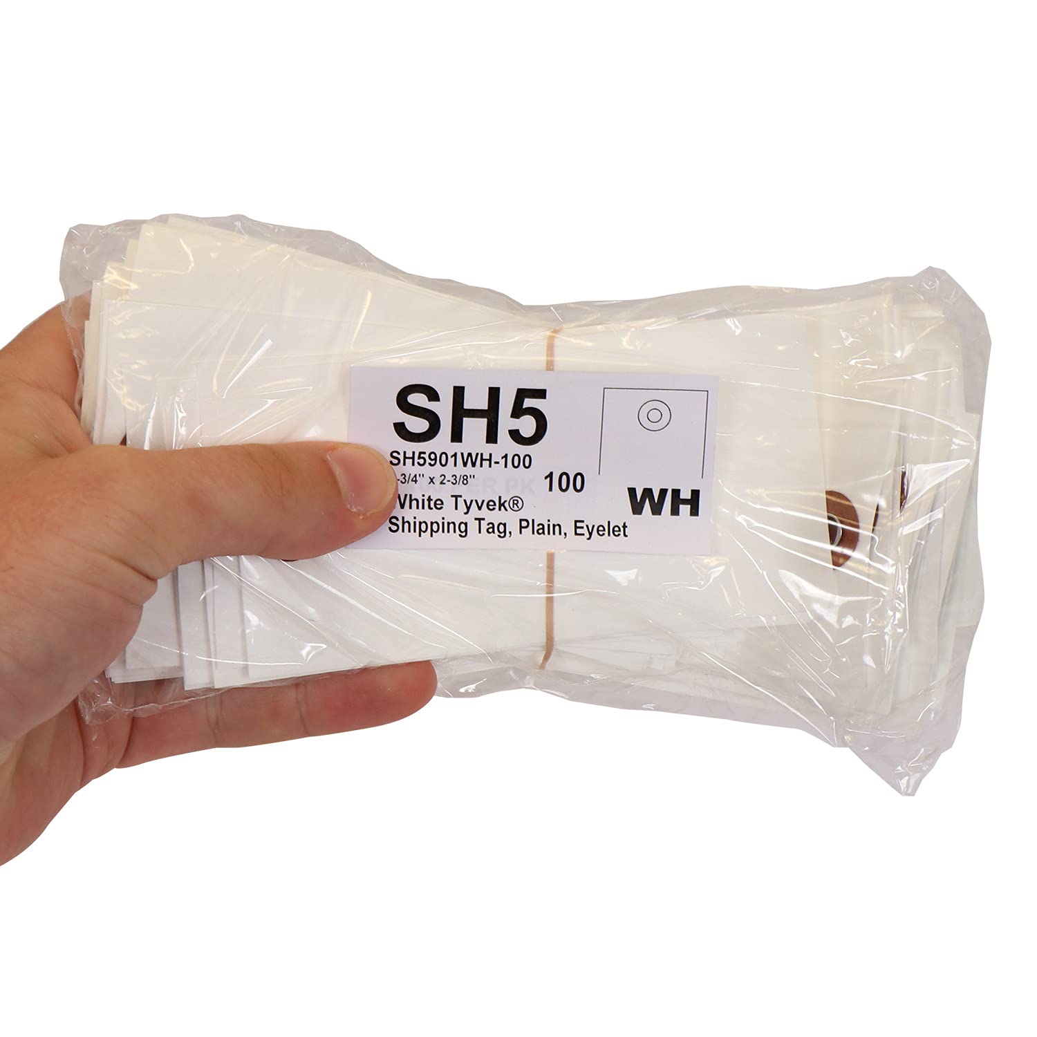 SmartSign Blue Shipping Tags, Size #5, Pack of 1000 | 4 3/4" x 2 3/8" : Office Products