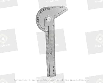 Buyohlic Multi Purpose Protractor Square Rule Centre Finder Drill Point Gauge Hand Tools