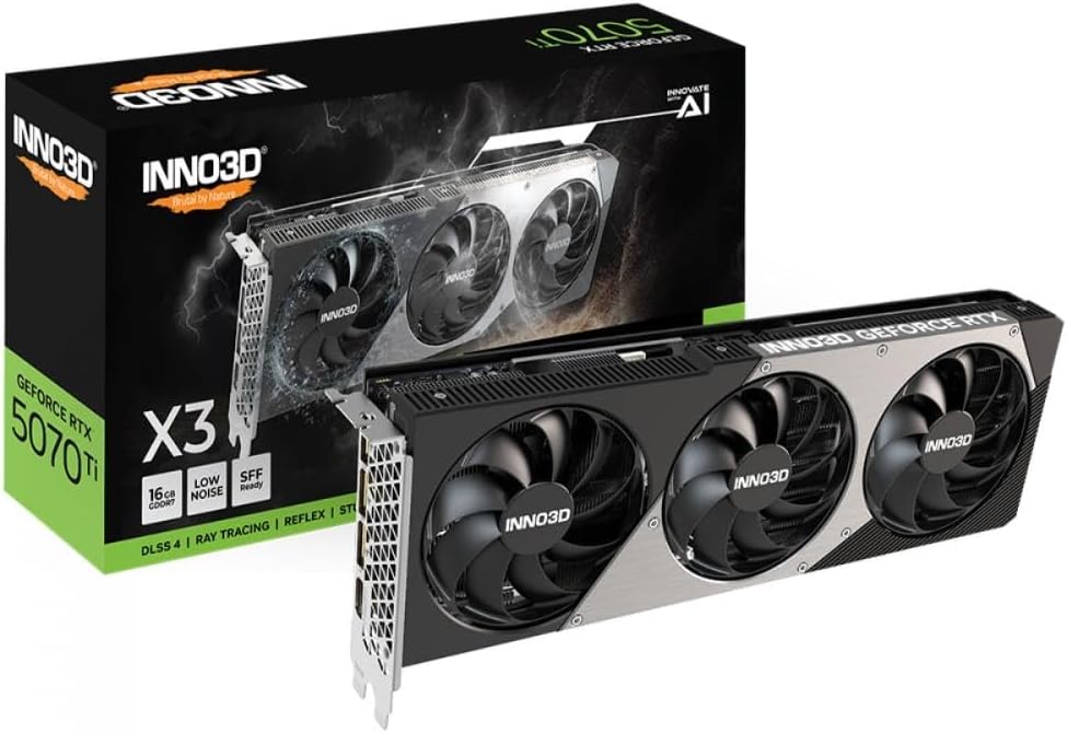 Inno3D GeForce RTX 5070 Ti X3 16GB GDDR7 Reflex 2 RTX AI DLSS4