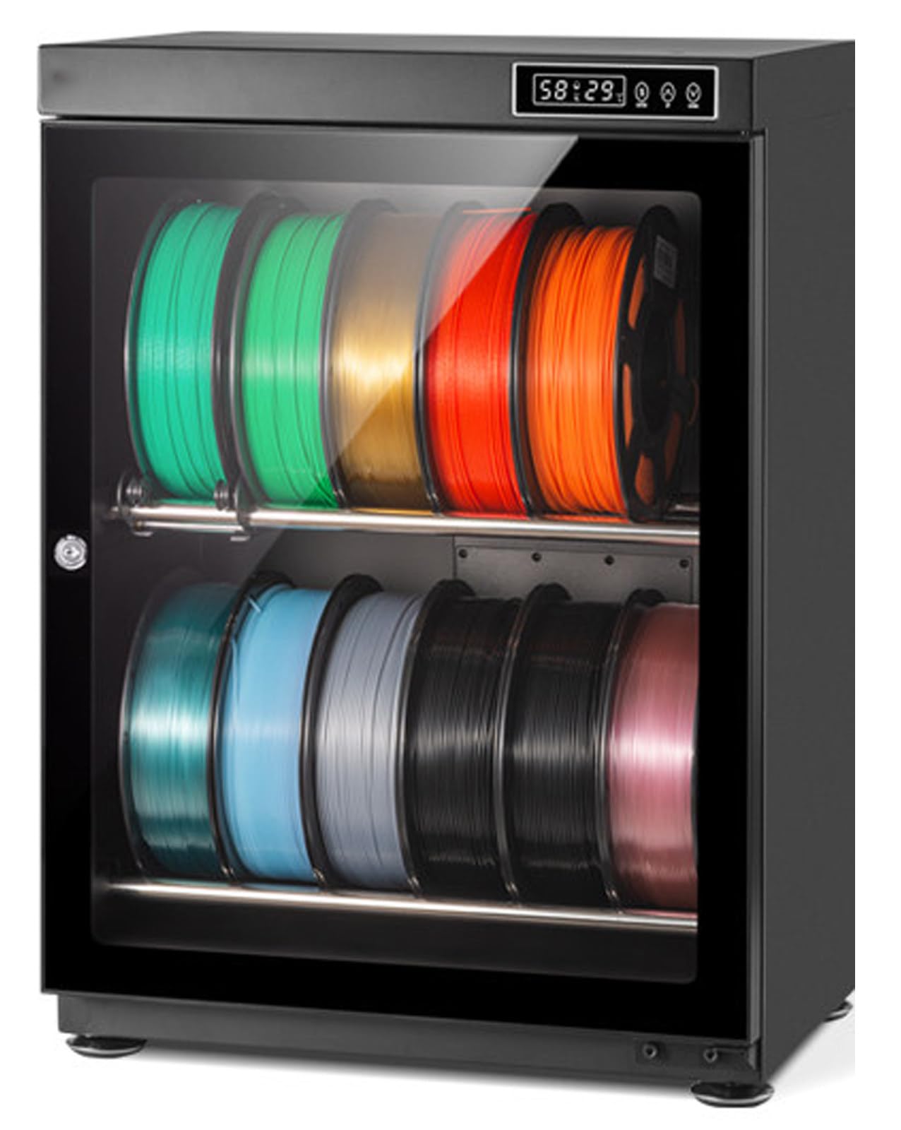 boite rangement bobine filament 3d, boite stockage filament 3d 2Tier/70L