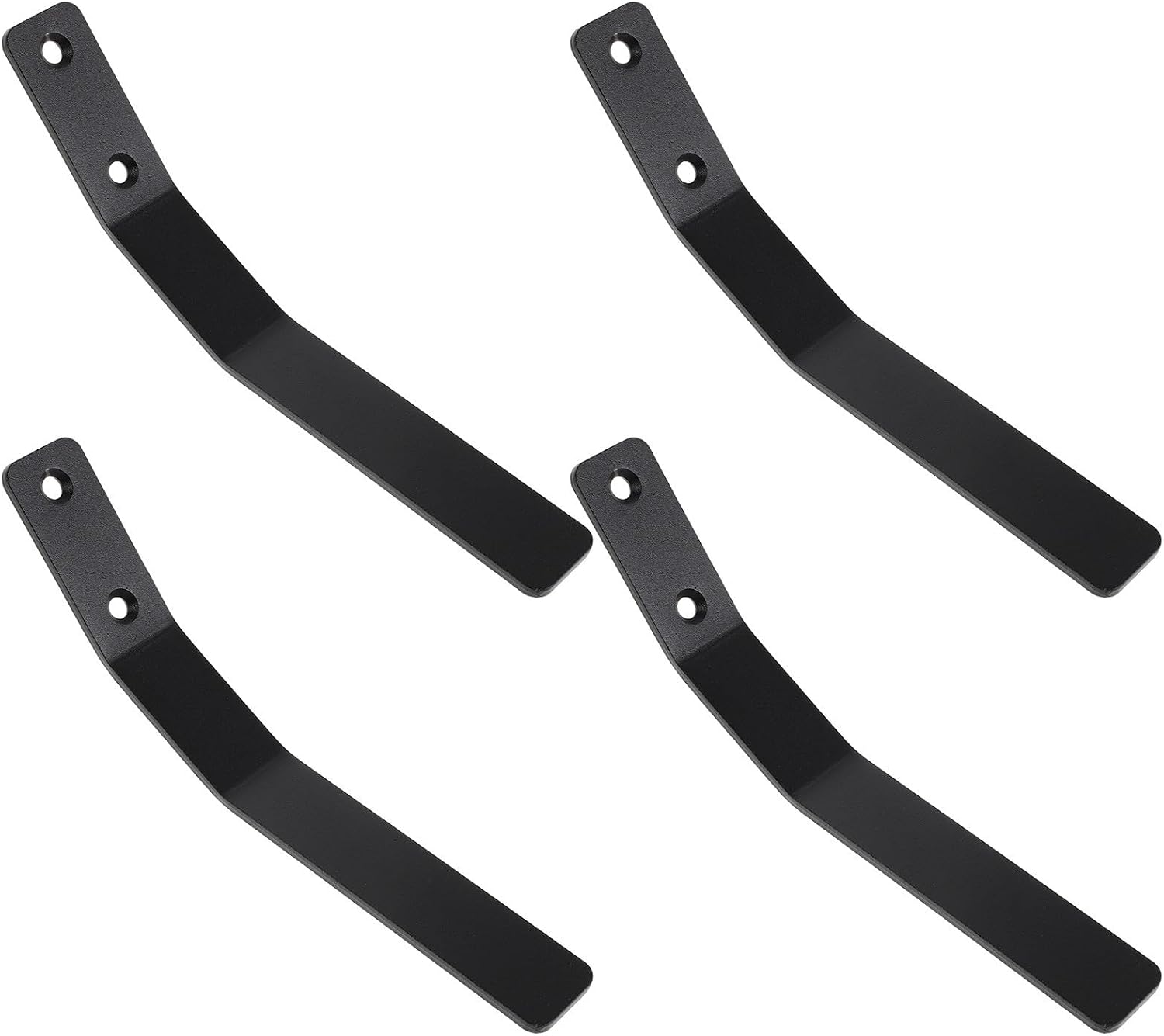 4pcs Black Metal Wall Coat Hooks, Vintage Rustic Iron Entry Hooks for Kitchens and Home, Versatile Hanging Solution with Space Saving Organization