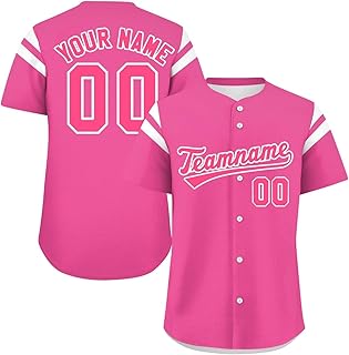 Camiseta de béisbol personalizada para hombre y mujer, camisetas de béisbol personalizadas con número de nombre, logotipo, camisetas de sóftbol personalizadas