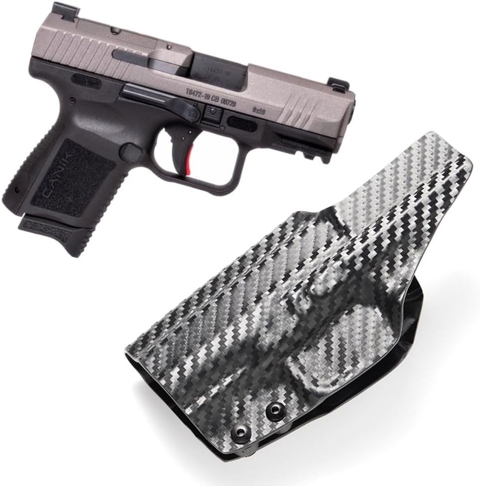 Kydex IWB Holster for Glock G19 G43X Taurus G2C G3C Canik TP9 Elite SC Inside Waistband Concealed Carry Monoblock Metal Belt Clip
