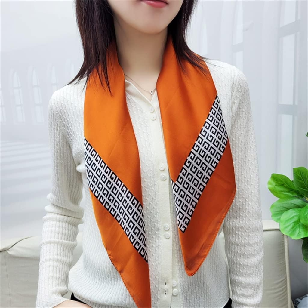 Tjlss スーツシルクスカーフ女性の四角いスカーフ夏の小さな四角いスカーフスカーフを着る Color B Size One Size オーバーのアイテム取扱