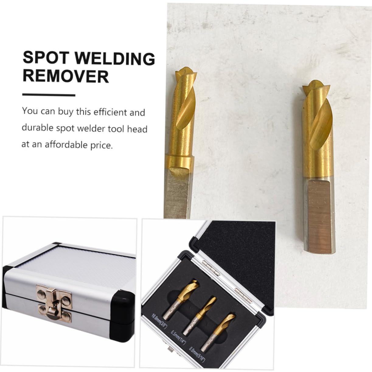 Holibanna Deburring Drill Bits for Steel 6.5mm 8mm 10mm High Efficient Spot Welding