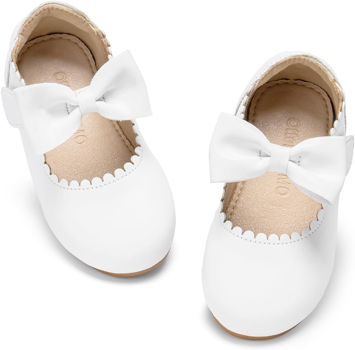 Otter MOMO Toddler Little Girls Princess Shoes Mary Jane Ballerina Flats Flower Girl Dress Shoes
