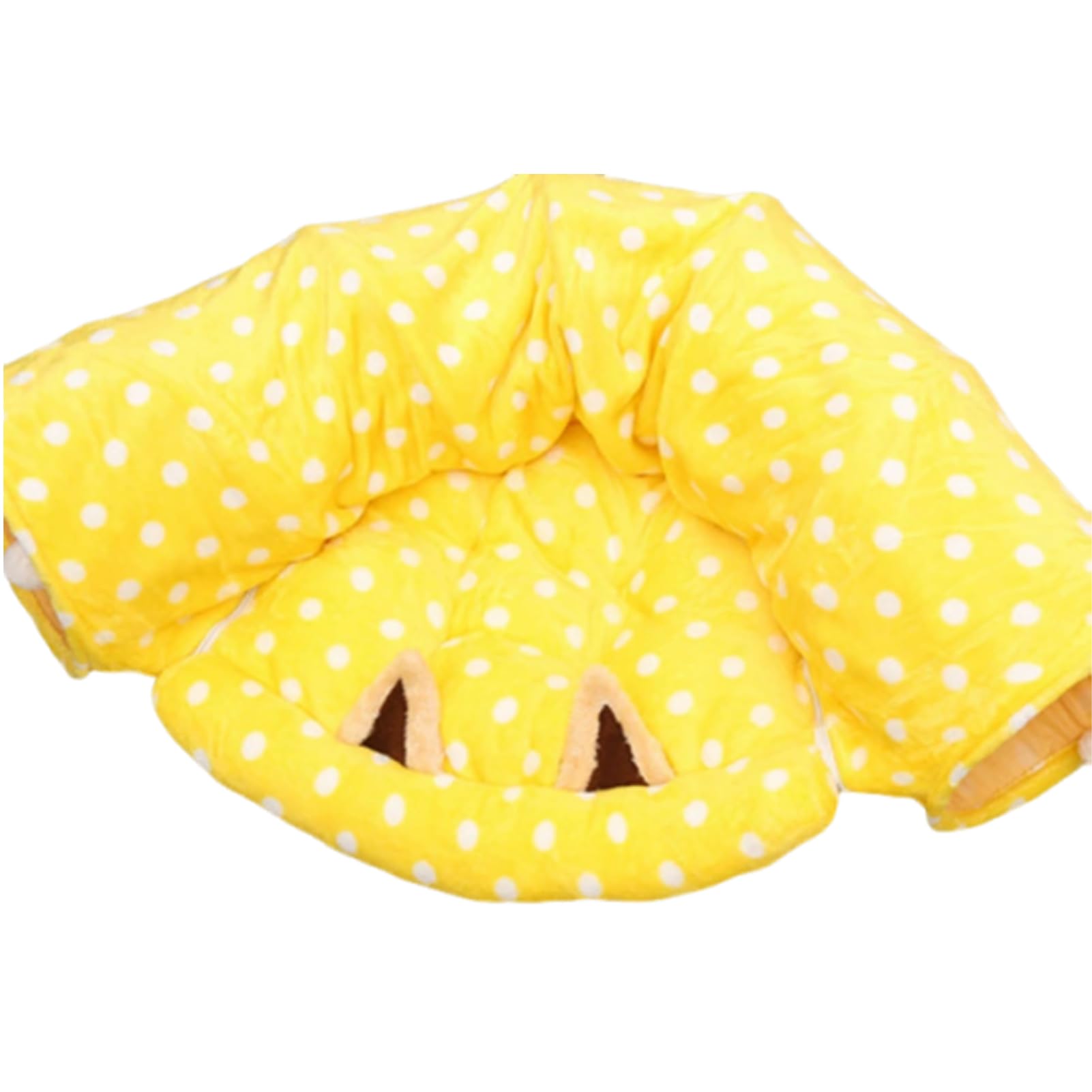 Túnel plegable para gatos budiniao con estampado rayado y juguetes para mascotas