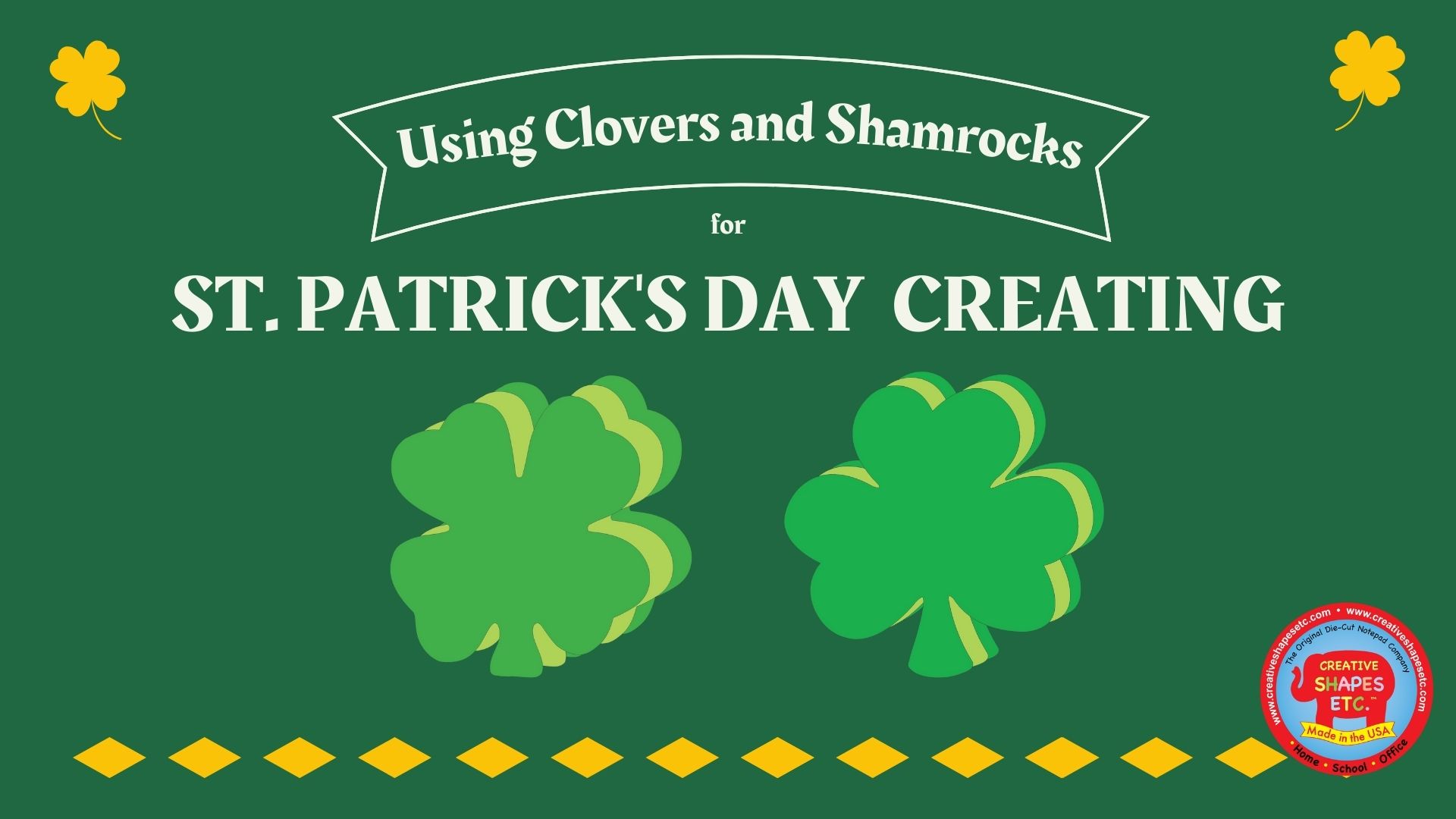 Amazon.com: SHAPES ETC. 15 Pcs Green Assorted Four Leaf Clover