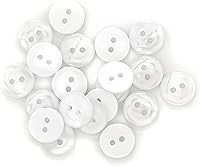 Vista 4 de Dritz Botones de blusa, perla blanca, 0.433 in, 20 piezas