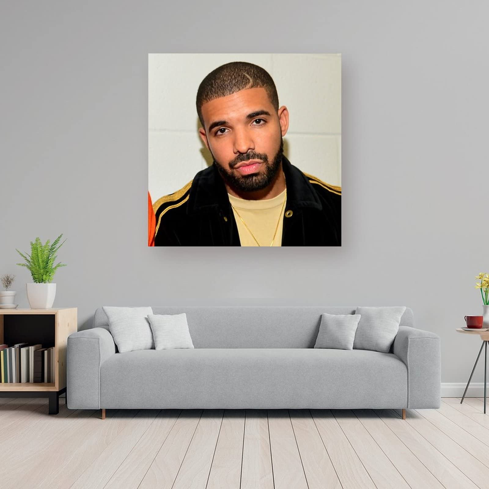 Poster Drake Sur Toile 50x75 Cm - Décoration Murale Vintage Pour Salon Et Chambre - Style Sans Cadre - 7