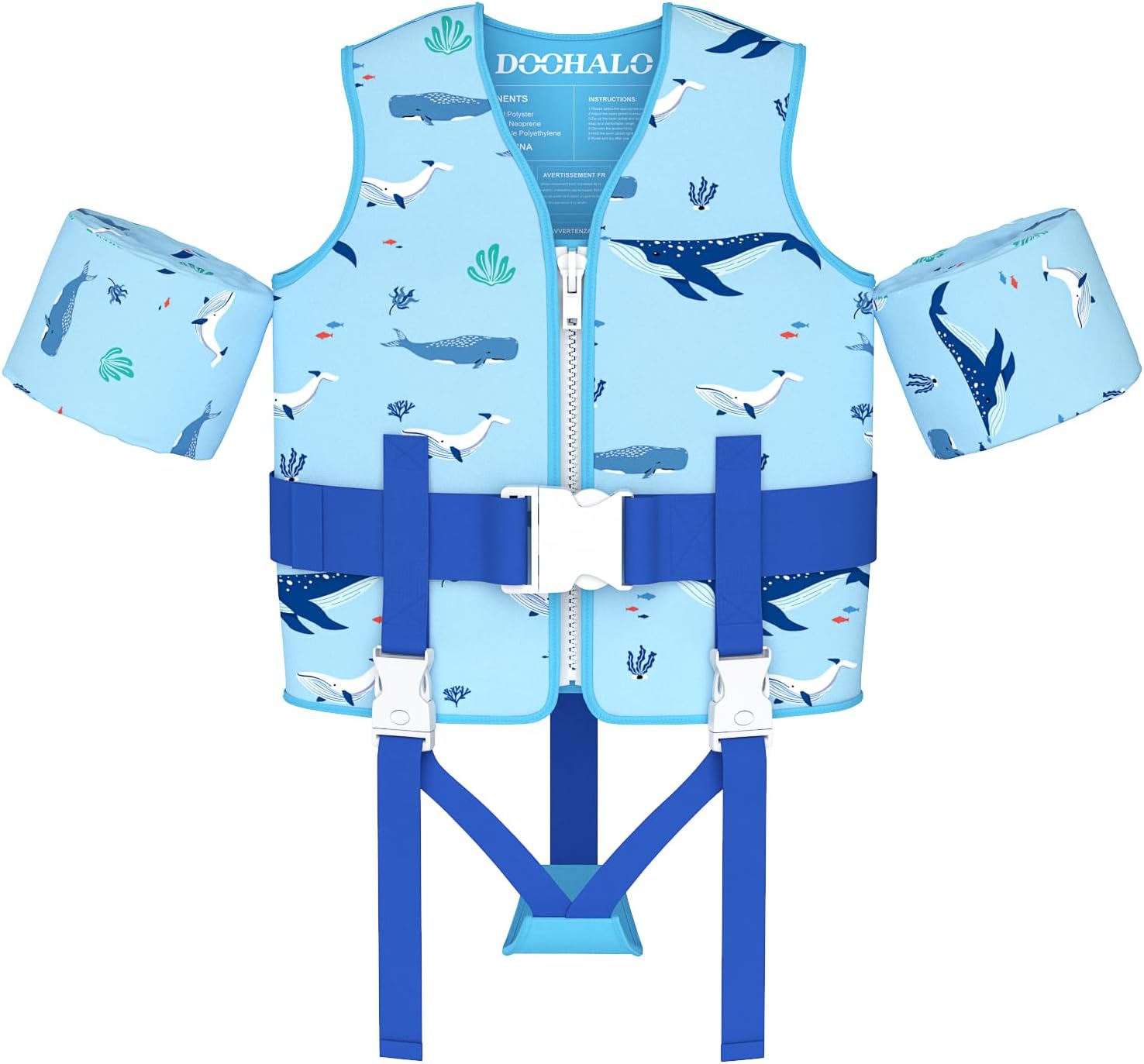 DOOHALO Toddler Swim Vest Kids Swimming Training Vest for Boys Girls Suitable for Age 1 to 8 Years 20Ibs - 46Ibs