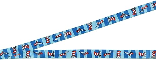 Miniatura 4 de Dr. Seuss Cat in The Hat Breakaway - Cordón para identificación con colgante de goma de 2 pulgadas