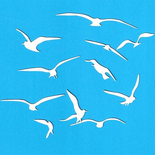 Miniatura 3 de Troqueles de metal Sea Mew Seafull - Troqueles de gaviota, plantillas de molde de plantillas para manualidades, manualidades, manualidades,