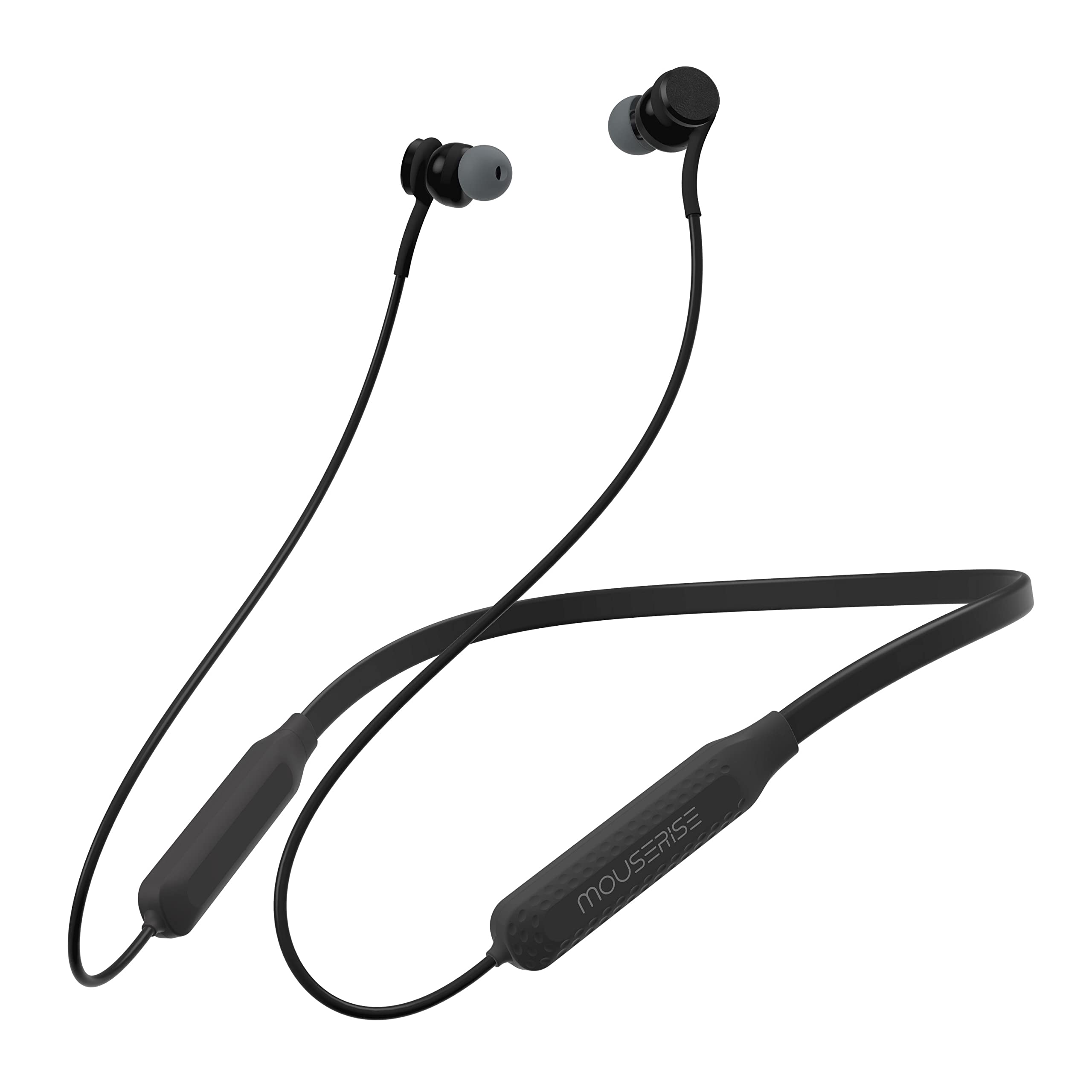 MOUSERISE Wave NB10 Wireless Neckband, in-Ear Bluetooth 5.0 Neckband with Up to 10 Hours Playback, IPX5, Magnetic Eartips, Integrated Controls, HD mic, Ergonomic and Lightweight Design (Matte Black) (B0BB7GCMDP) Amazon Price History, Amazon Price Tracker