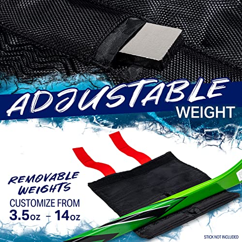 Franklin Sports Hockey Stick Weight - Hockey Training Aid + Accessory For Stick Handling + Shooting Skills - Adjustable Weight 3.5 To 14 Ounce Stick Training Weight - Hockey Training Equipment Black #TOP5