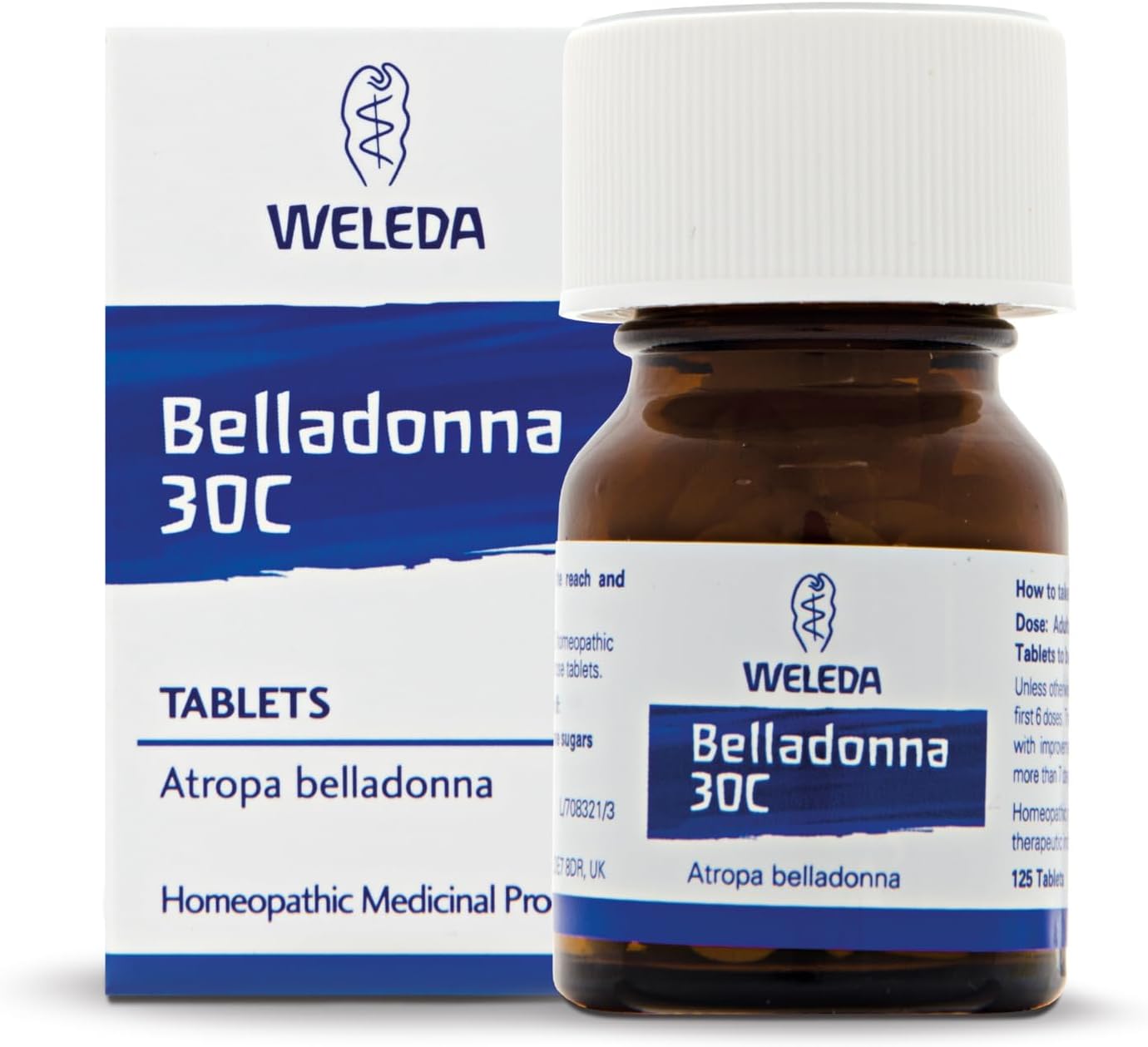 Weleda Belladonna 30C, Homeopathic Medicinal Product, 125 Tablets