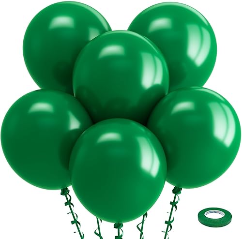 Miniatura 101 de Bezente Globos de látex verde lima para fiesta, paquete de 100 globos de color verde claro de 12 pulgadas, globos redondos de helio verde fruta