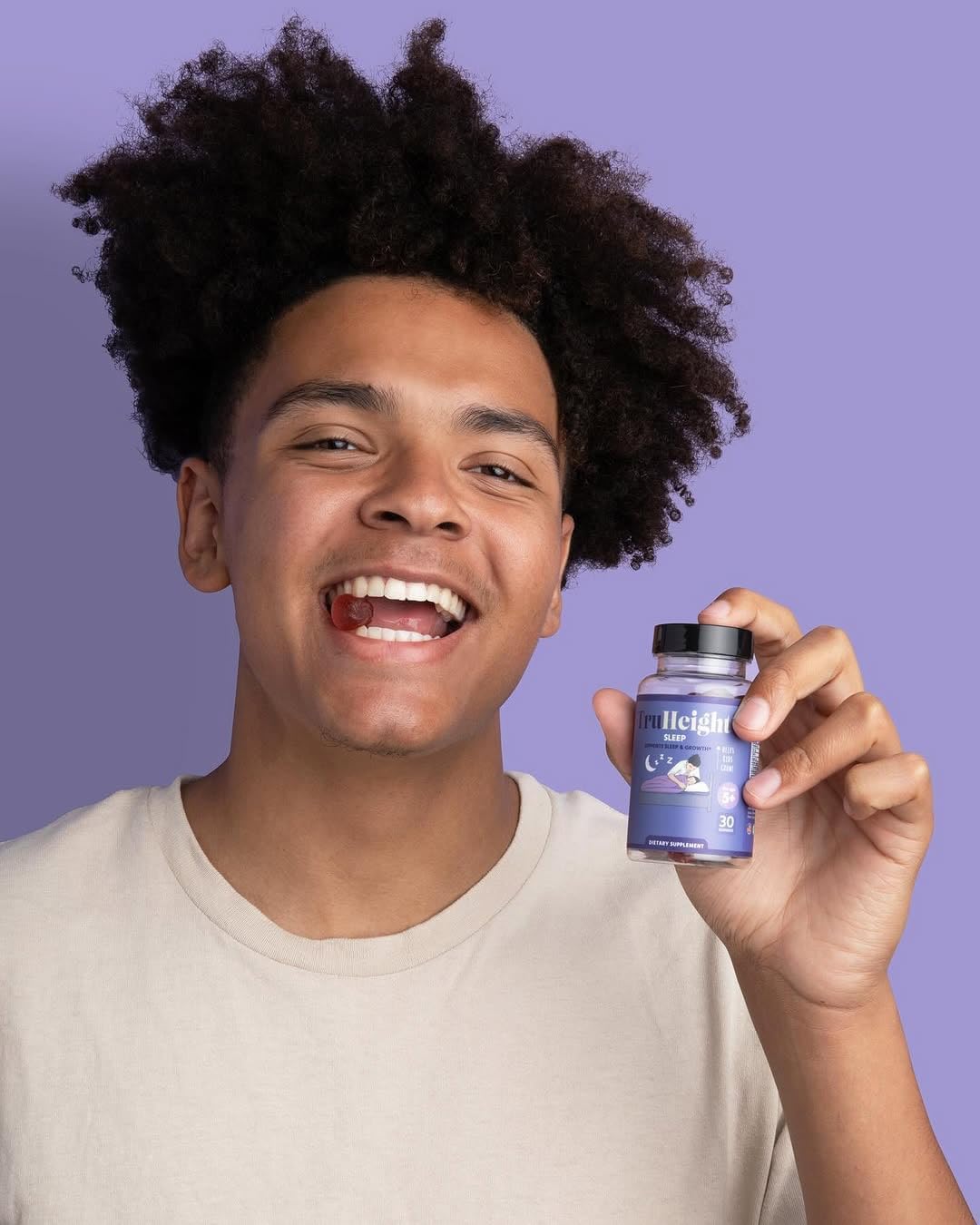 TruHeight Sleep Gummies - Kids & Teen Natural Sleep Aid for Tall & Growing Bodies - Pediatric Recommended Growth - Melatonin Gummy, Ashwagandha, L-Theanine, Lemon Balm - Mixed Berry, Taller Ages 4+ - Image 7