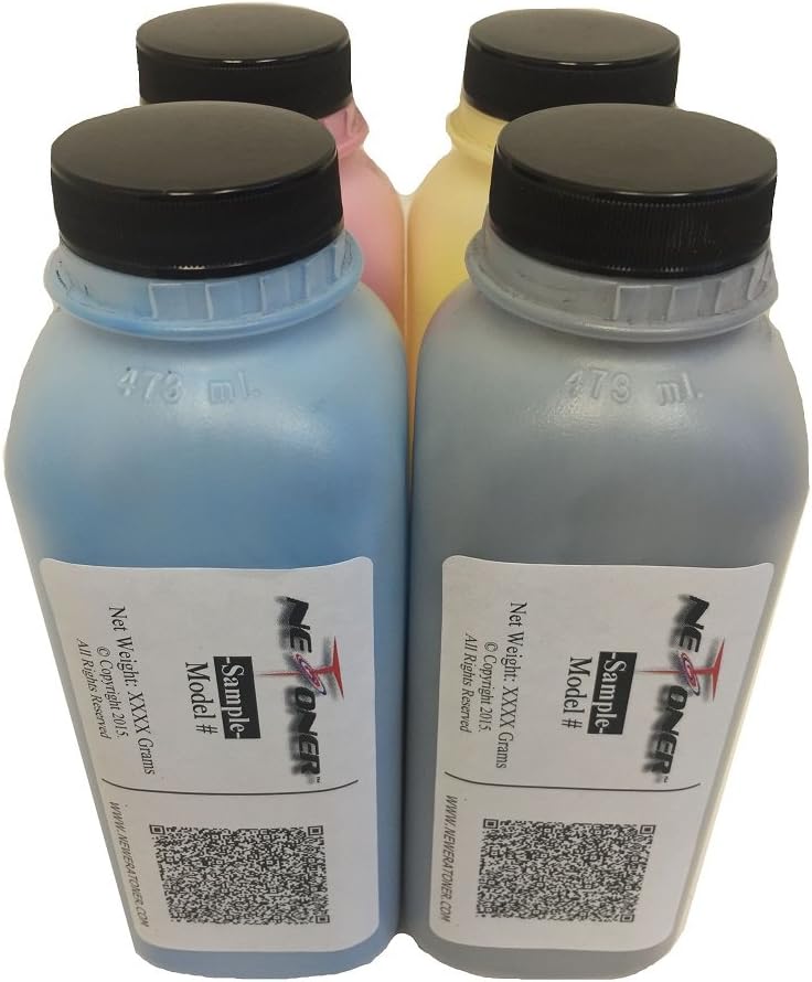 (Total 800g) 4 Toner Refill for Ricoh Aficio SP C240DN, SP C240SF, SP C220 + 8 Chip
