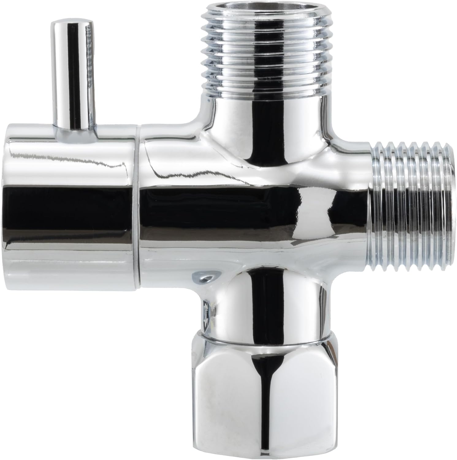 RecPro RV Showermiser Kit (Chrome) | Saves Water | Redirects to Freshwater Tank While Shower Heats Up | Color-Changing Tube Indicates Hot Water