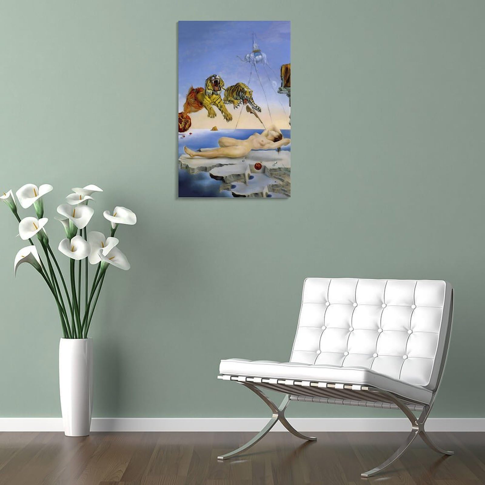 AKa7165ダリ目覚めの1秒前に見たハチの飛行による夢リトグラフ 直筆