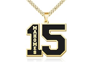 Personalized Baseball Number Necklaces