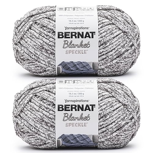Image of Bernat Blanket Speckle Dapple Shadow Yarn - 2 Pack of 10.5oz /300g - Polyester - #6 Super Bulky - 220 Yards - Knitting & Crochet