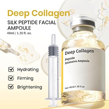 Microneedling Serum,Silk Peptide Face Ampoule 40ml, Intensive Lifting Serum with Micro-Needling Support, Reduces Fine Lines & Enhances Skin Radiance, Daily Firming Treatment