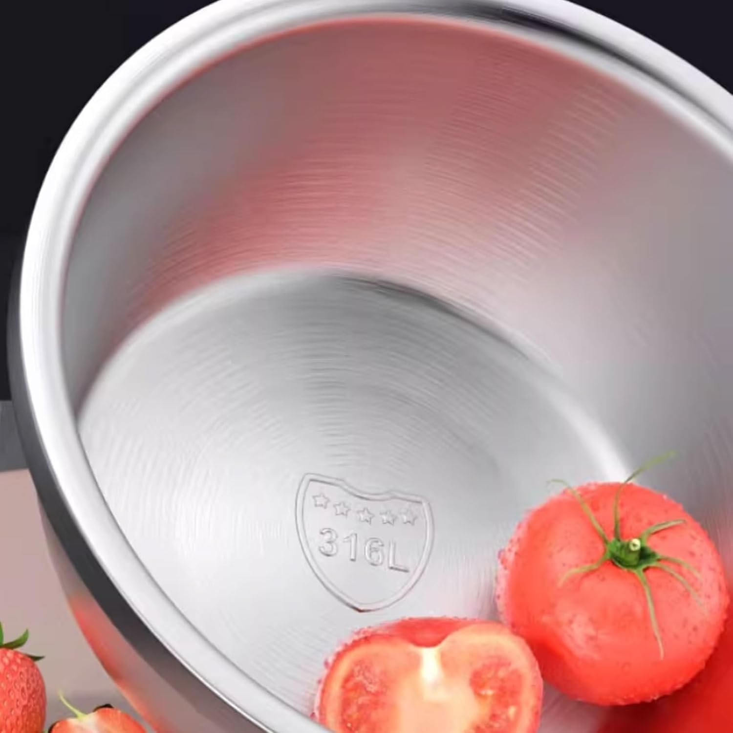 Stackable Stainless Steel Mixing Bowl With Lid For Household Egg Beating Dough Kneading And Salad Multifunctional Mixing Plate multipurpose(M)
