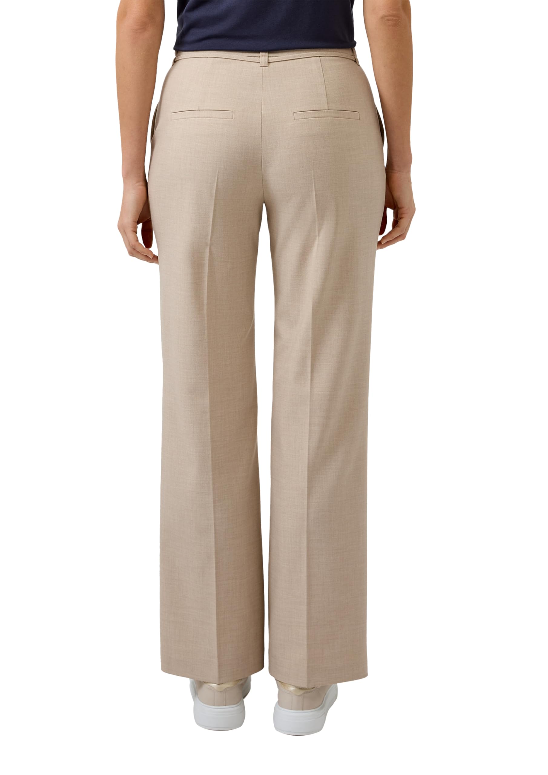 s.Oliver Black Label Damen Hose lang mit Bindegürtel. Wide Leg 2177260