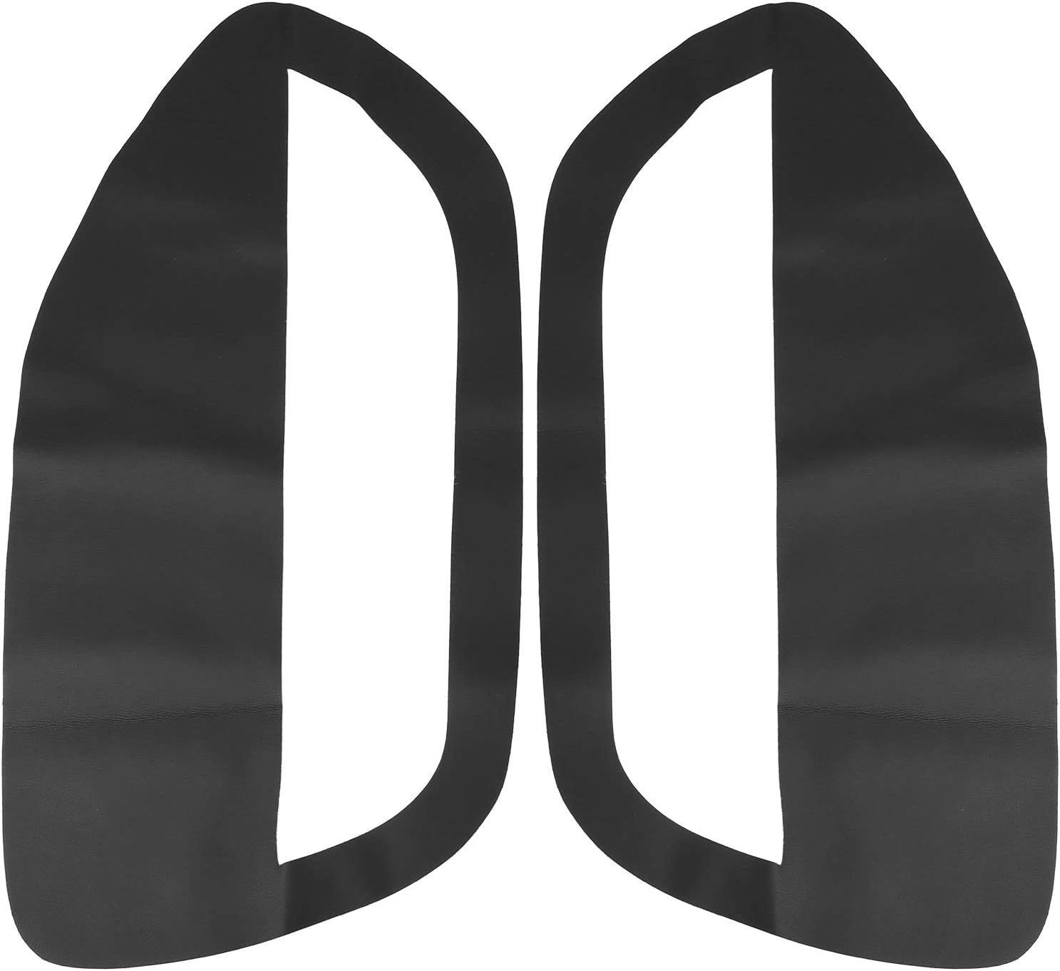 XAUTOHAUX Black Microfiber Leather Door Panel Inserts for Ford Mustang 2005-2009 - Durable Covers with Easy Tape Install