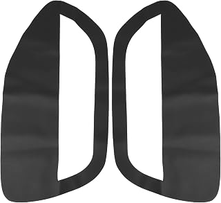 XAUTOHAUX Black Microfiber Leather Door Panel Inserts for Ford Mustang 2005-2009 - Durable Covers with Easy Tape Install