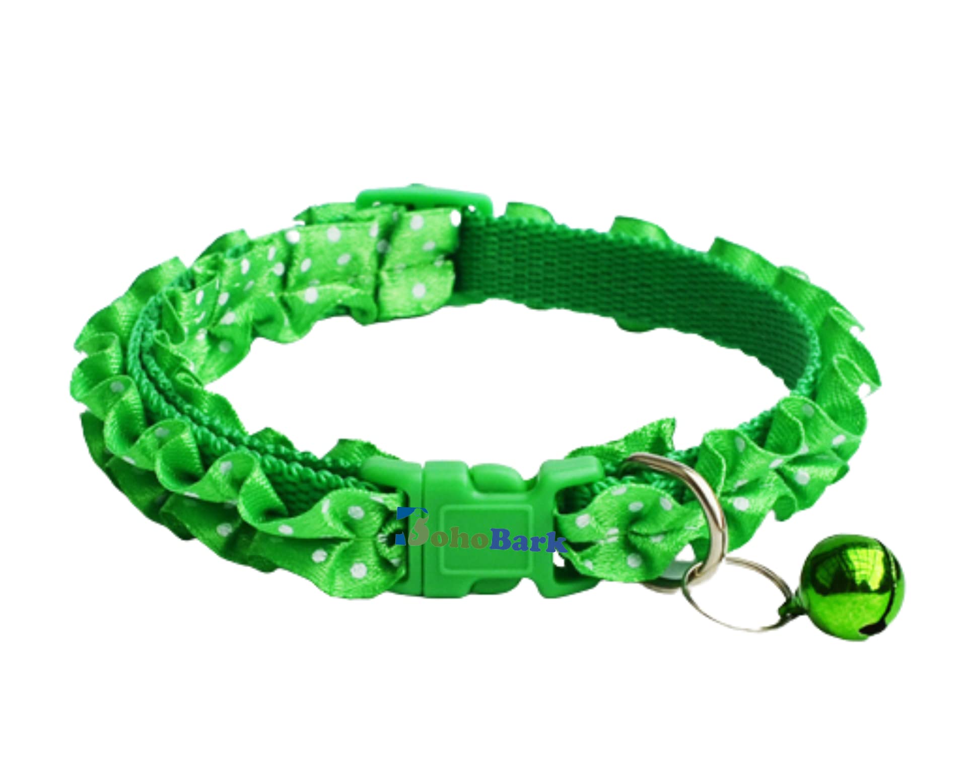 BohoBark Dog and Cat Colar Biuckle for Dogs Dogs Unique Design Frill Design Pack of 1 (Green) (B0C6ZYPZD4) Amazon Price History, Amazon Price Tracker