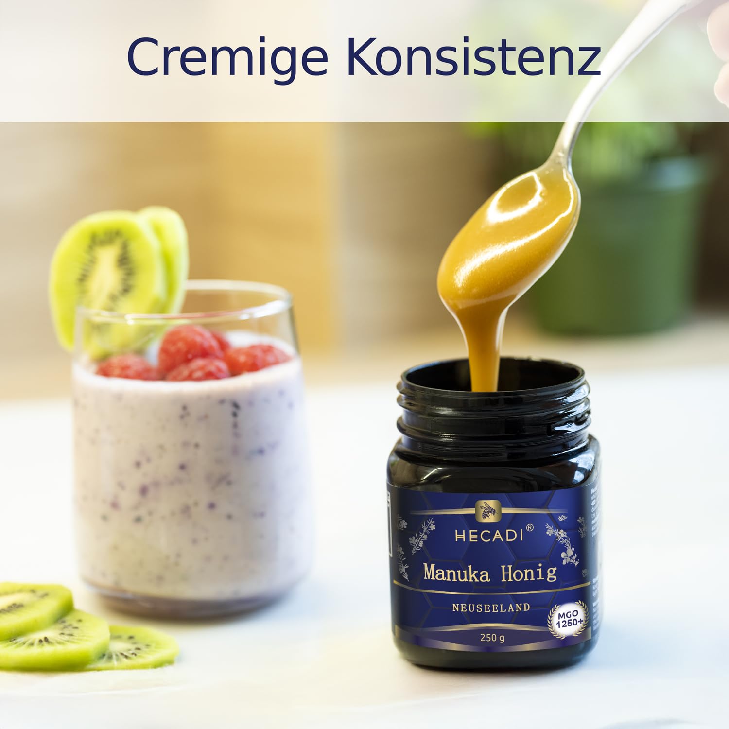 Miód Manuka 1250+ MGO Oryginalny Miód z Nowej Zelandii 250g I z certyfikowaną i gwarantowaną zawartością MGO