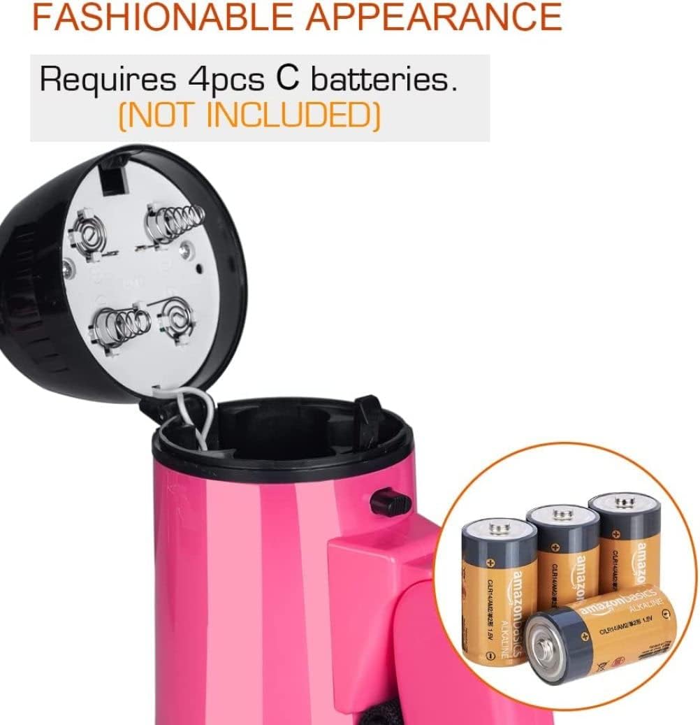 Portable Megaphone Bullhorn 20 Watt Power Megaphone Speaker Voice and Siren/Alarm Modes with Volume Control for Any Outdoor Sports Amplifiers(A)