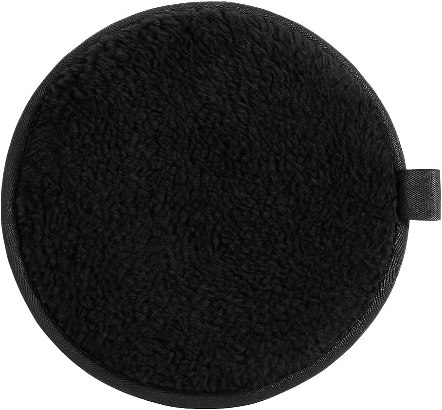 Reusable Makeup Remover Pads, Washable Cotton Rounds with Mesh Laundry Bag, Travel Pouch, Pad Holder - Reusable Cotton Rounds for All Skin Types - Perfect for Face Care, eco Friendly (Black)