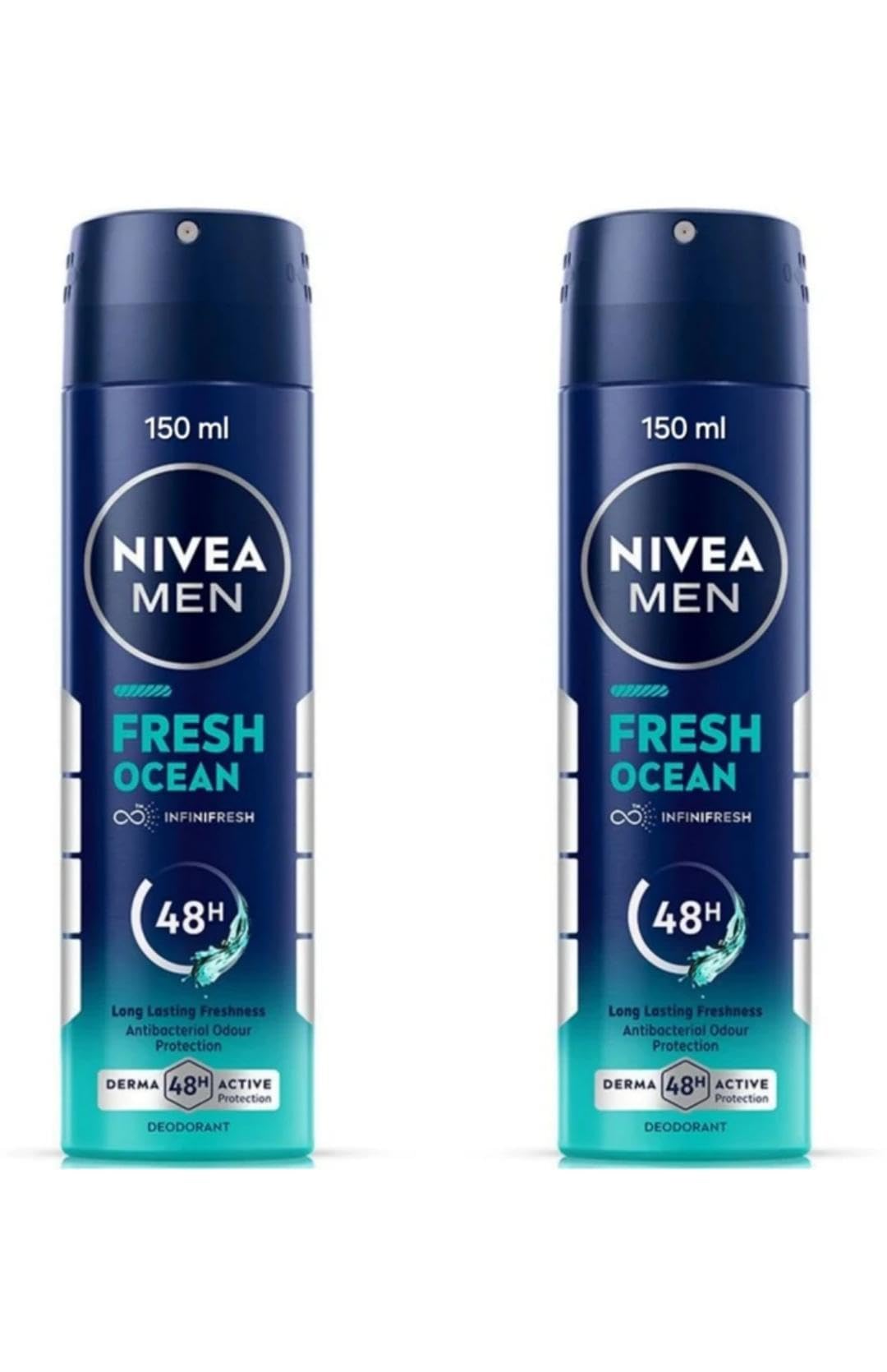 Nivea Men Deodorant Spray - Fresh Ocean (150Ml) (Pack Of 2)-image-26