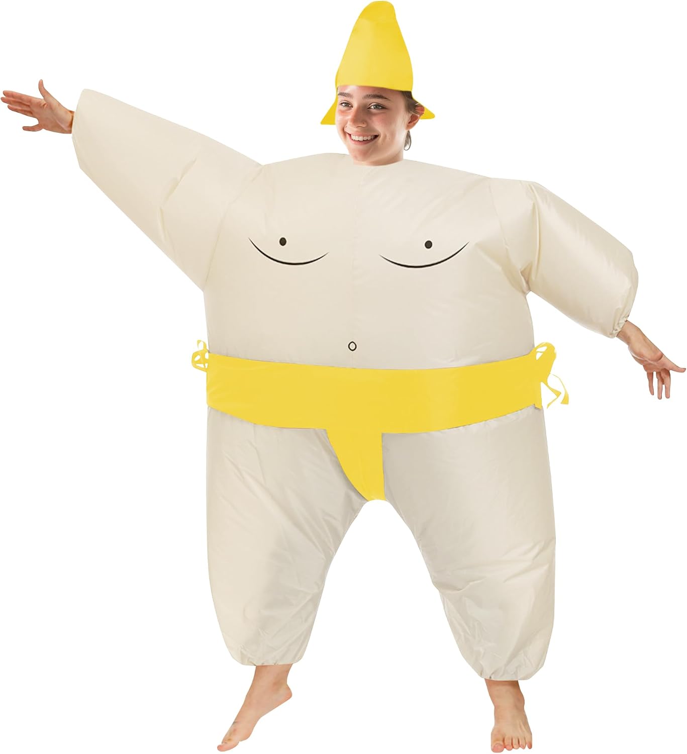5 Packs Funny Inflatable Sumo Wrestler Costume Sumo Suit Adult Blow up Costume for Halloween/Birthday/Carnival