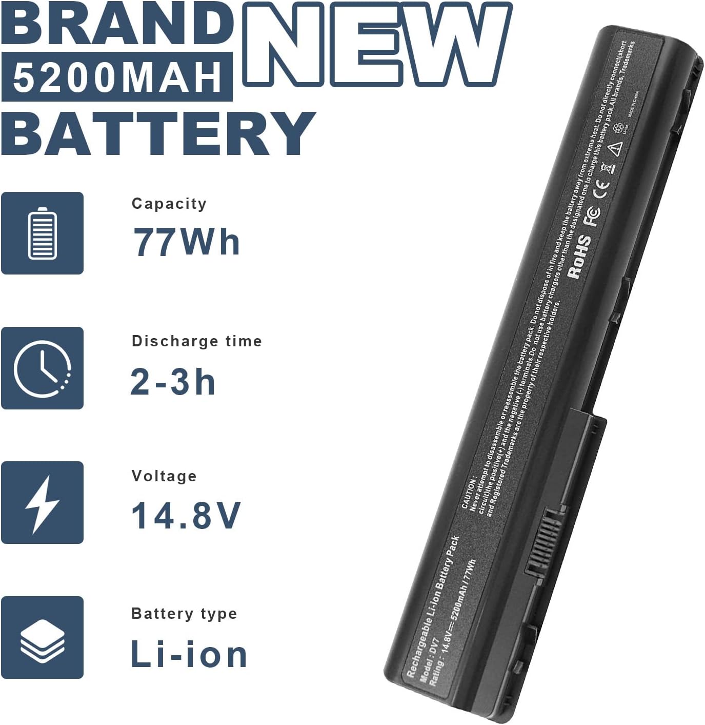 Fancy Buying New 8Cells Laptop Battery fits HP HDX18 HDX18t HP Pavilion dv7t dv7z dv8 HSTNN-OB75 HSTNN-OB74 HSTNN-IB74 HSTNN-IB75 464059-3XX 464059-141 KS525AA, HP Pavilion dv7-... Series